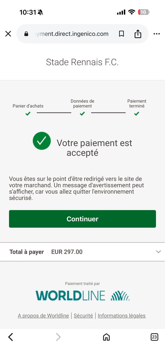 Mokifv's tweet photo. @Eden07464621 @SRFC_Infinity35 @staderennais J’ai eu ça mais aucune confirmation rien par mail et rien sur mon compte du club 🥲 https://t.co/eKWCfekXMu
