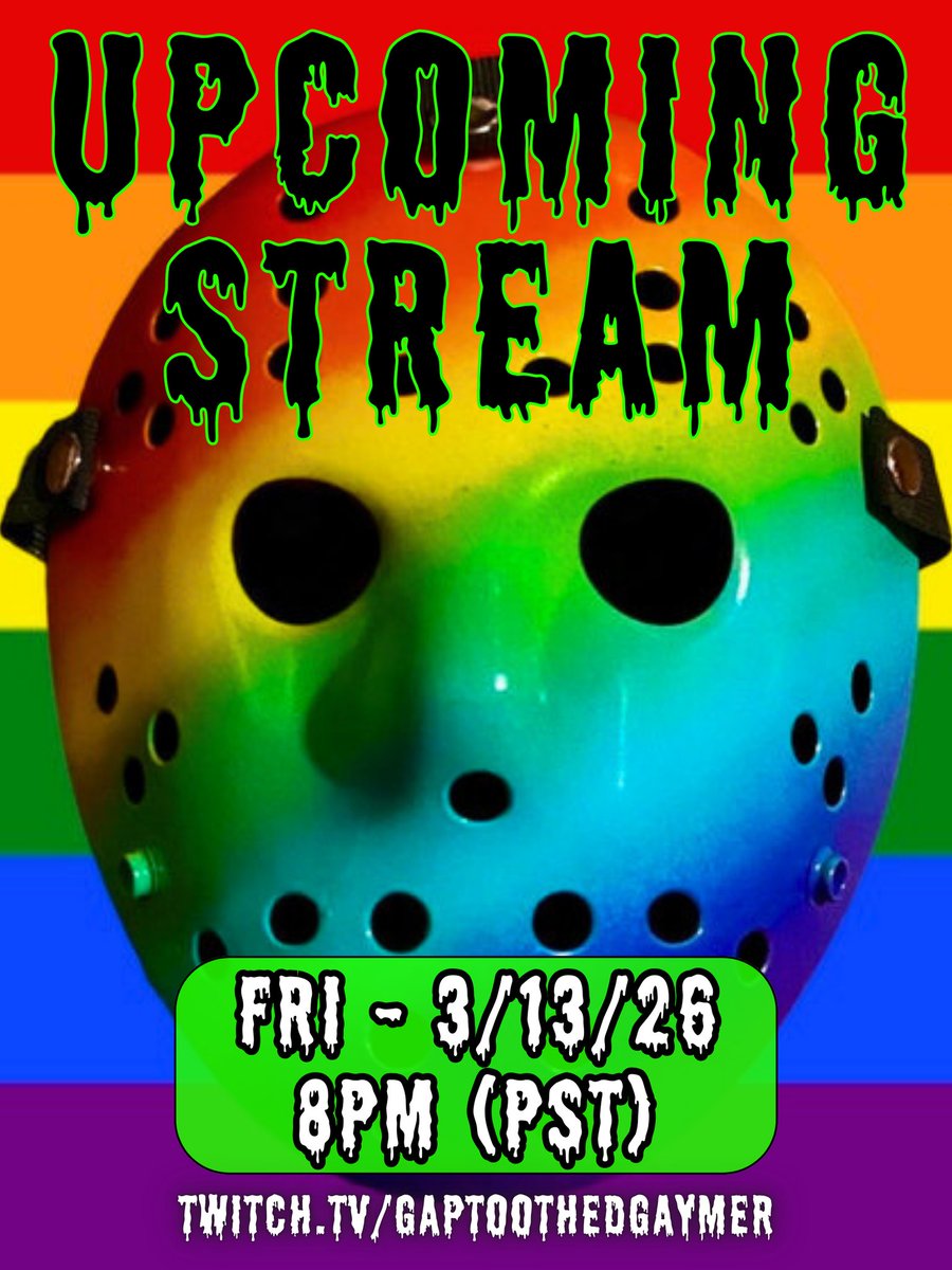 Hayyy, Squad! The next stream is going to be this Friday at 8pm (PST)! Kristen and I will be ripping, and big chillin with sha'll. Hope to see SH'ALL for Fweak Nasty FwiGay the 13th!

twitch.tv/gaptoothedgaym…