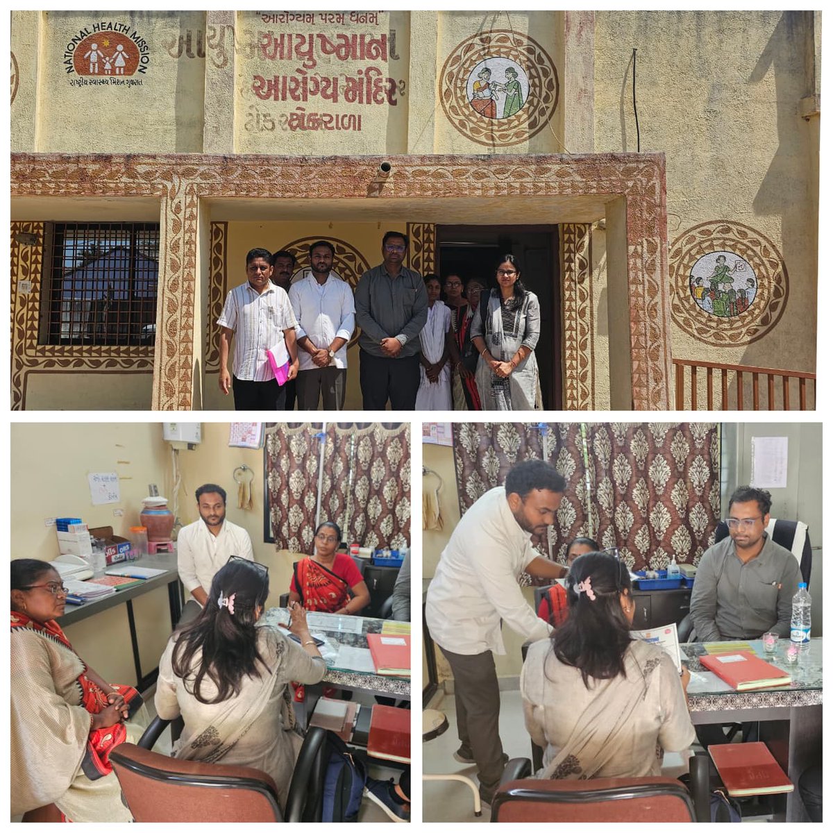 Today, AAM - Bhalgamda (PHC SHIYANI) &amp; AAM - TOKRALA (PHC RALOL) was visited by Dr. Rupali Dhindwal under the EPMNS Program.
