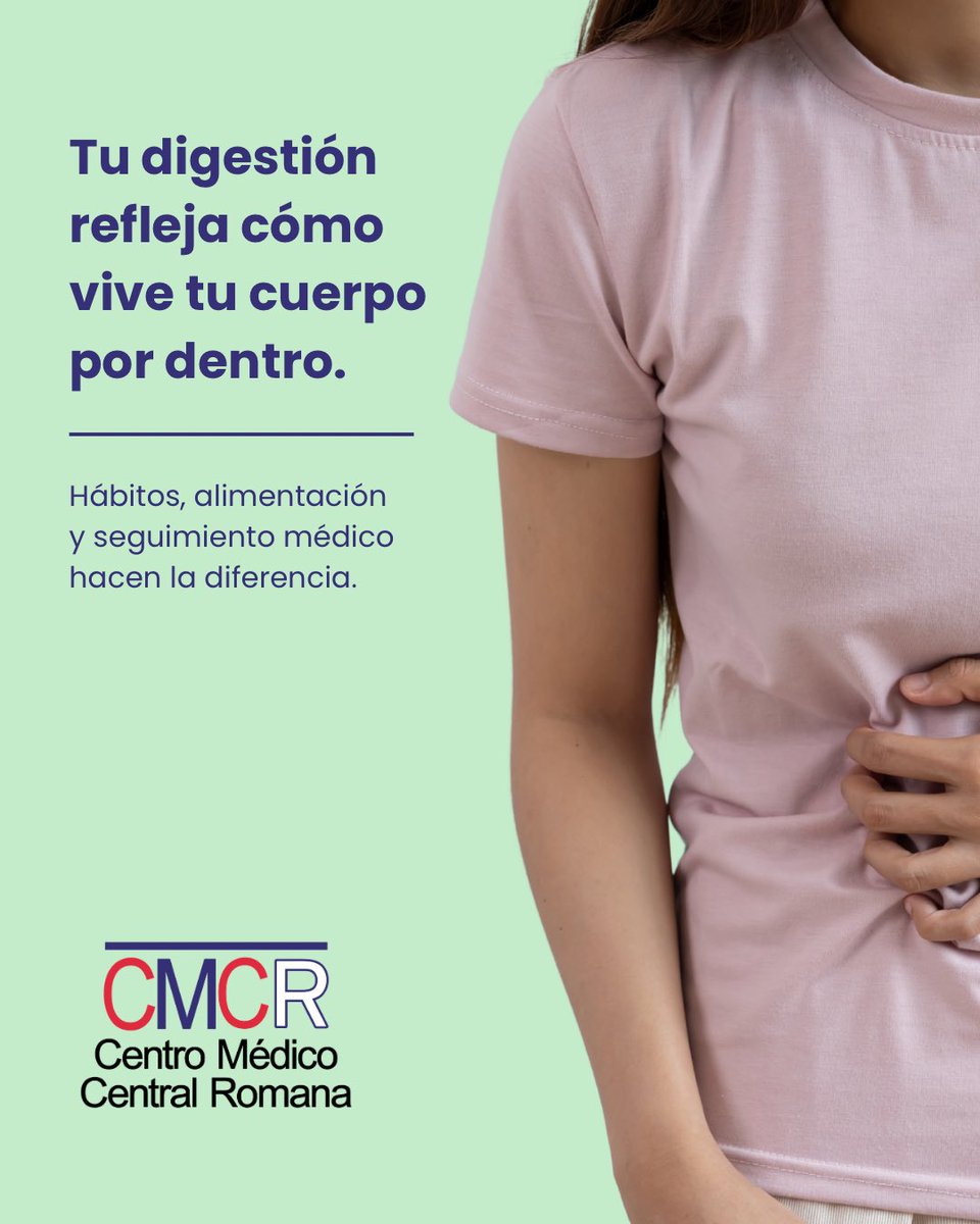Tu digestión refleja cómo vive tu cuerpo por dentro.

Los hábitos, la alimentación y el seguimiento médico pueden marcar una gran diferencia en tu bienestar.

Cuidar tu salud digestiva también es cuidar tu calidad de vida.

#CentroMedicoCentralRomana #HospitalCentralRomana