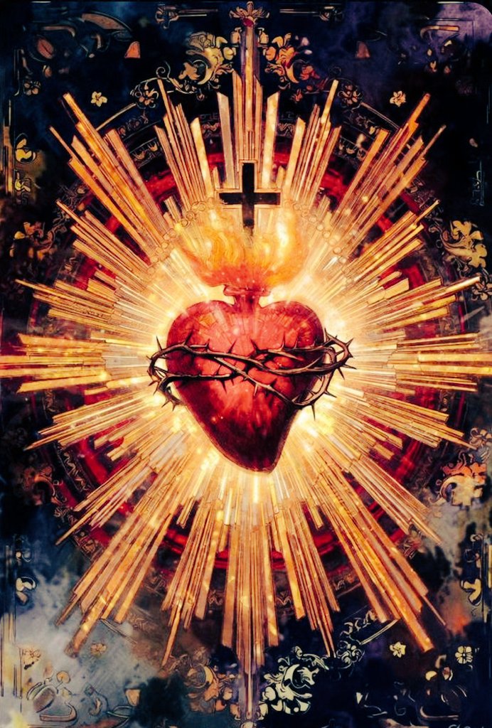 Sagrado corazón de Jesús ten misericordia de nosotros y de las almas del Purgatorio ❤️‍🔥