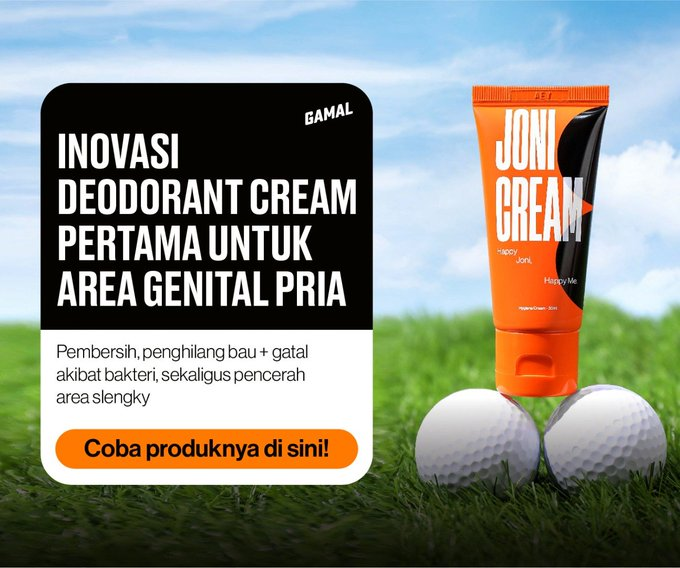 sariws_'s tweet image. Gak nyaman karena gatal dan bau di area lipatan? ✨ Joni Cream dari Gamal solusinya! Ampuh sebagai pembersih sekaligus pencerah area selangkangan. Yuk, klaim Voucher Gratis Ongkir di Shopee!

🔗 atid.me/00fguh002kp3#G… #MenCare #ShopeePromo