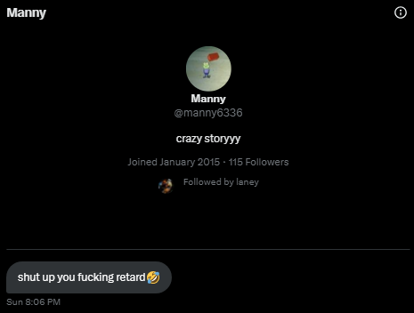 Just checked my DMs for the first time in awhile, what did I do to hurt this man's feelings 😭