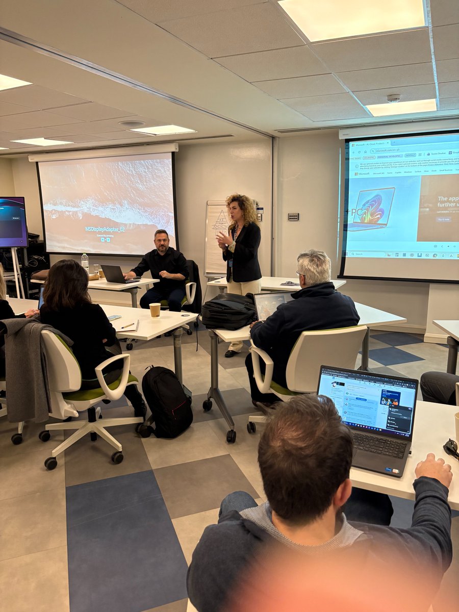 MARIOSSINAS's tweet photo. Proud to see #HeuristicData delivering an Advanced training on Microsoft Copilot Studio and Azure AI today at Microsoft, with a strong group of ICT executives and professionals exploring the future of enterprise copilots. 🚀
#AI #CopilotStudio #EnterpriseAI https://t.co/CRFVMmc6cq