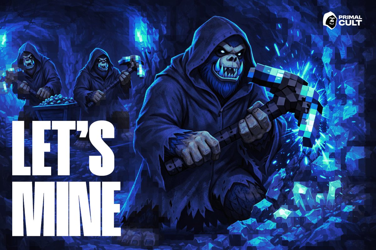 Primals, the Dungeon Caves are now open! ⛏️

🦍 Head over to the Discord server and start mining, you can do it whether you are a holder or not.

Mined resources can be used to craft Apecoins, NFTs, Keys, and Customizations! 💎

Let's mine: discord.gg/djJaV4keCQ