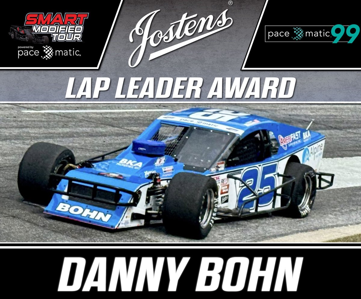 SMARTMods_'s tweet image. Danny Bohn racked up a lot of #SMARTMods awards from the @paceomatic 99 at @amspeedway. 

Thanks to H. Williams Capital, @jostens, @BellRacingHQ &amp;amp; Pro-System Brakes. 

Congrats to Jonathan Cash on the free brake rotor as well!