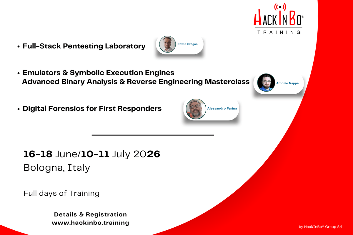 HackInBo® Infosec Security Conference & Training tweet media