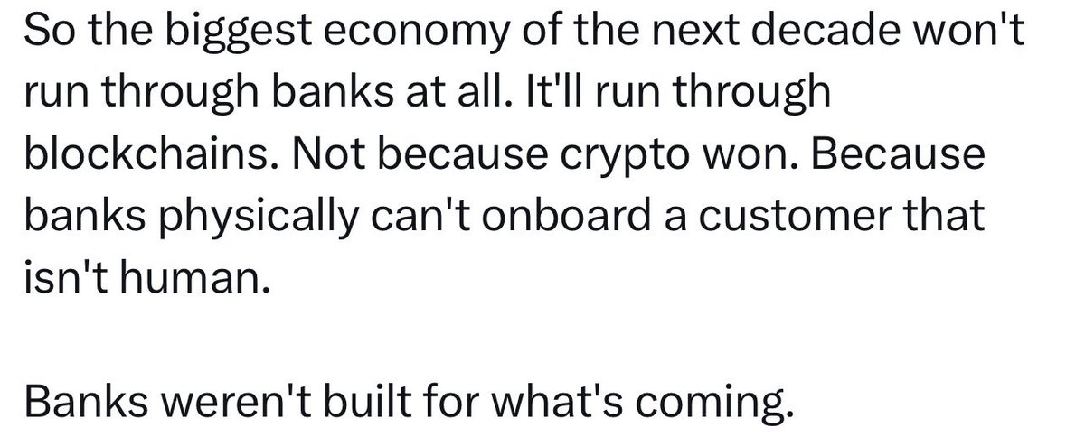 AI is taking over jobs and unemployment is on the rise 

This generation will make their wealth mostly from being chronically online 

Along with that, the two screenshots shown below are very bullish for the future of crypto and blockchains 

One can dream but he must survive