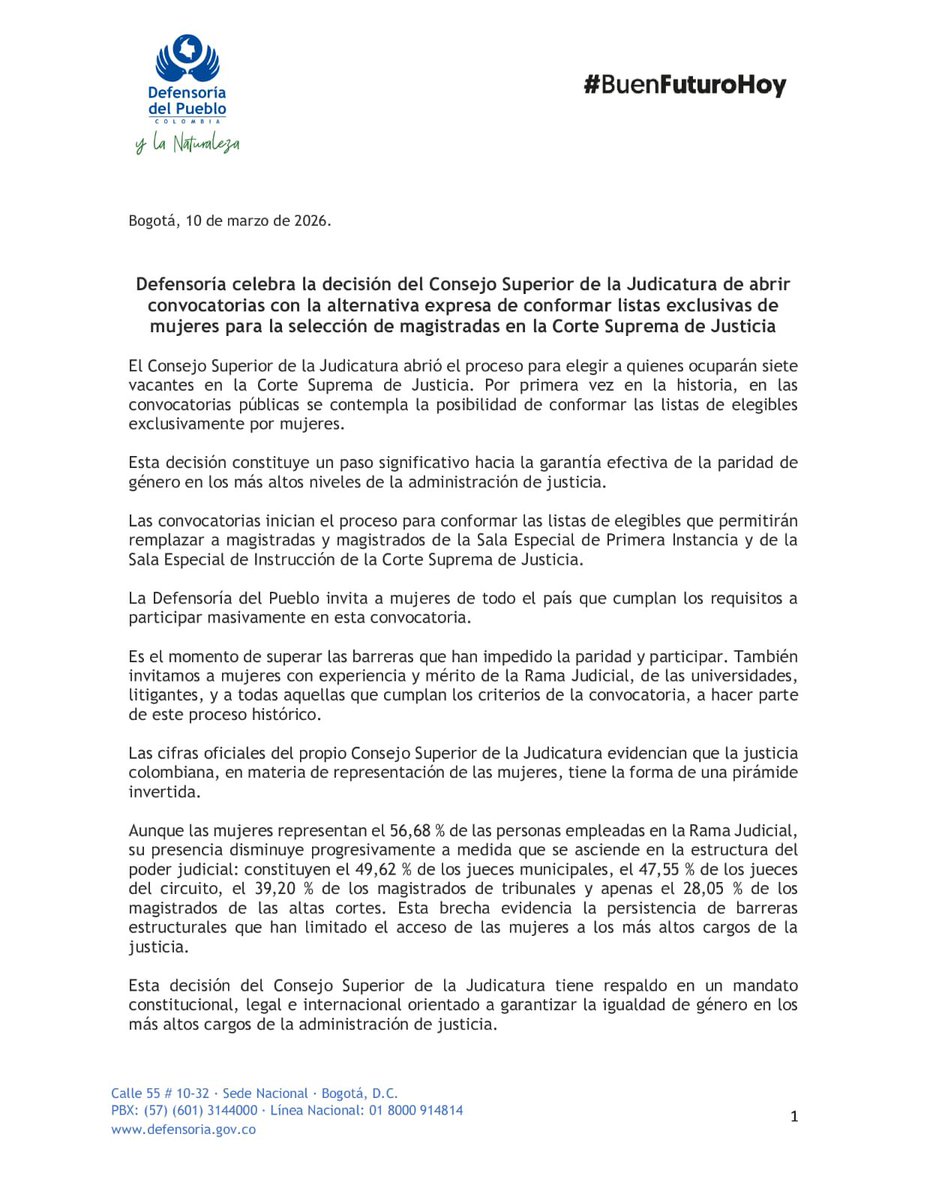 Defensoría del Pueblo tweet media