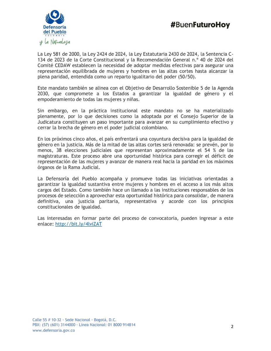 Defensoría del Pueblo tweet media