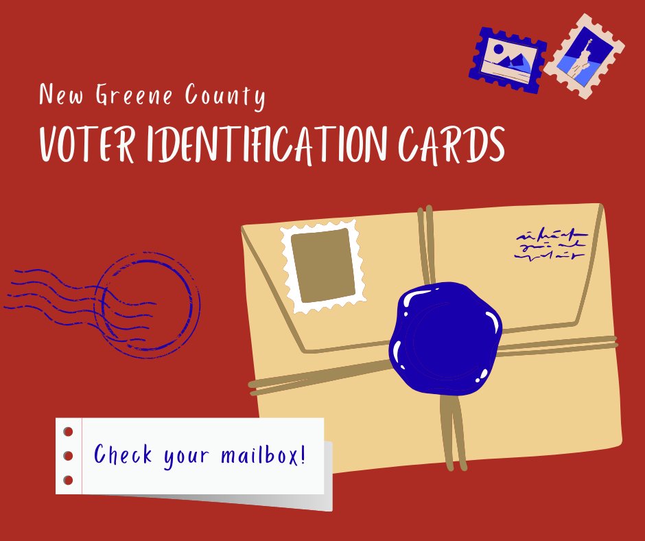 greenecovotes's tweet photo. Greene County registered voters will get new voter identification cards in the mail within two weeks. 
If a card is delivered for someone who does not live at that address, please put it back in the mail for return delivery. 
417-868-4055 voterregistration@greenecountymo.gov https://t.co/NOxosOtVje