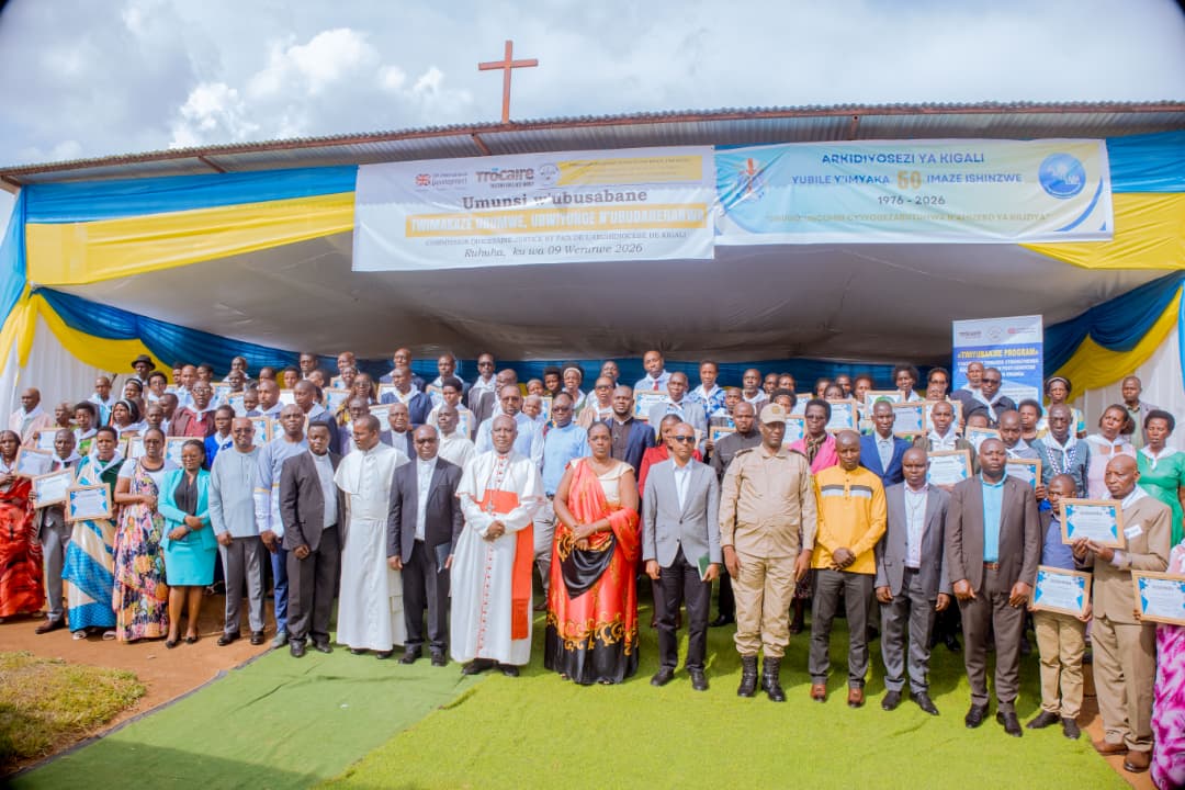 JUC had the honor of participating in a ceremony held at #Ruhuha Parish, marking the conclusion of phase 1 of the healing journey, fostering reconciliation and community healing. Antoine Cardinal Kambanda graced the event with a Mass celebrating the 50th Jubilee of <a href="/ArchKigali/">Archidiocèse de KIGALI</a>