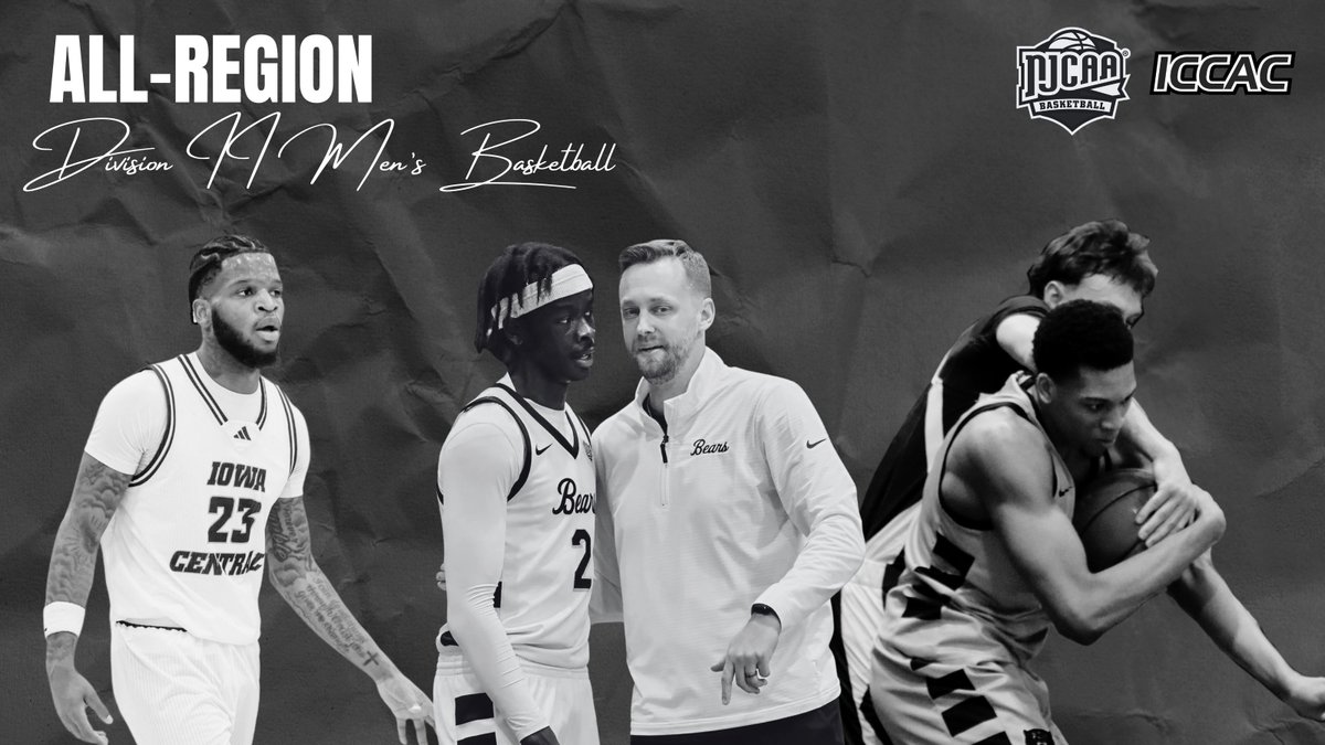 ICCACSports's tweet photo. DII MBB 🏀
2025-26 ALL-REGION 🏅

ICCAC announces Division II Men's Basketball award winners for the 2025-26 season. 

DMACC took home some of the league's most prestigious awards, including Coach and Defensive Player of the Year, after a perfect 20-0 conference season.

🔗https://t.co/URenAQ8gH7
#NJCAABasketball 🏀