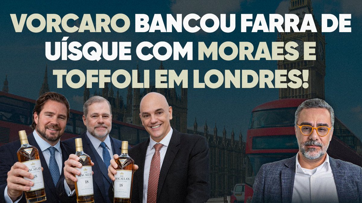 🚨 Vorcaro reuniu STF e autoridades para farra do uísque em Londres! Veja os luxos!

Assista minha análise completa no meu canal do YouTube 👇