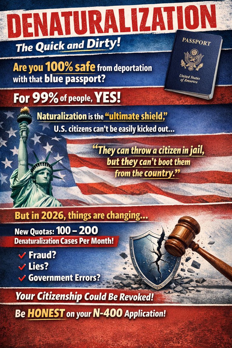 dean4hoboken's tweet photo. Denaturalization is becoming more common in the U.S., and it's causing a lot of anxiety among those who needlessly or inadvertently lied on their citizenship applications. Be careful when applying for citizenship. #Hoboken https://t.co/QItuqI4lKy