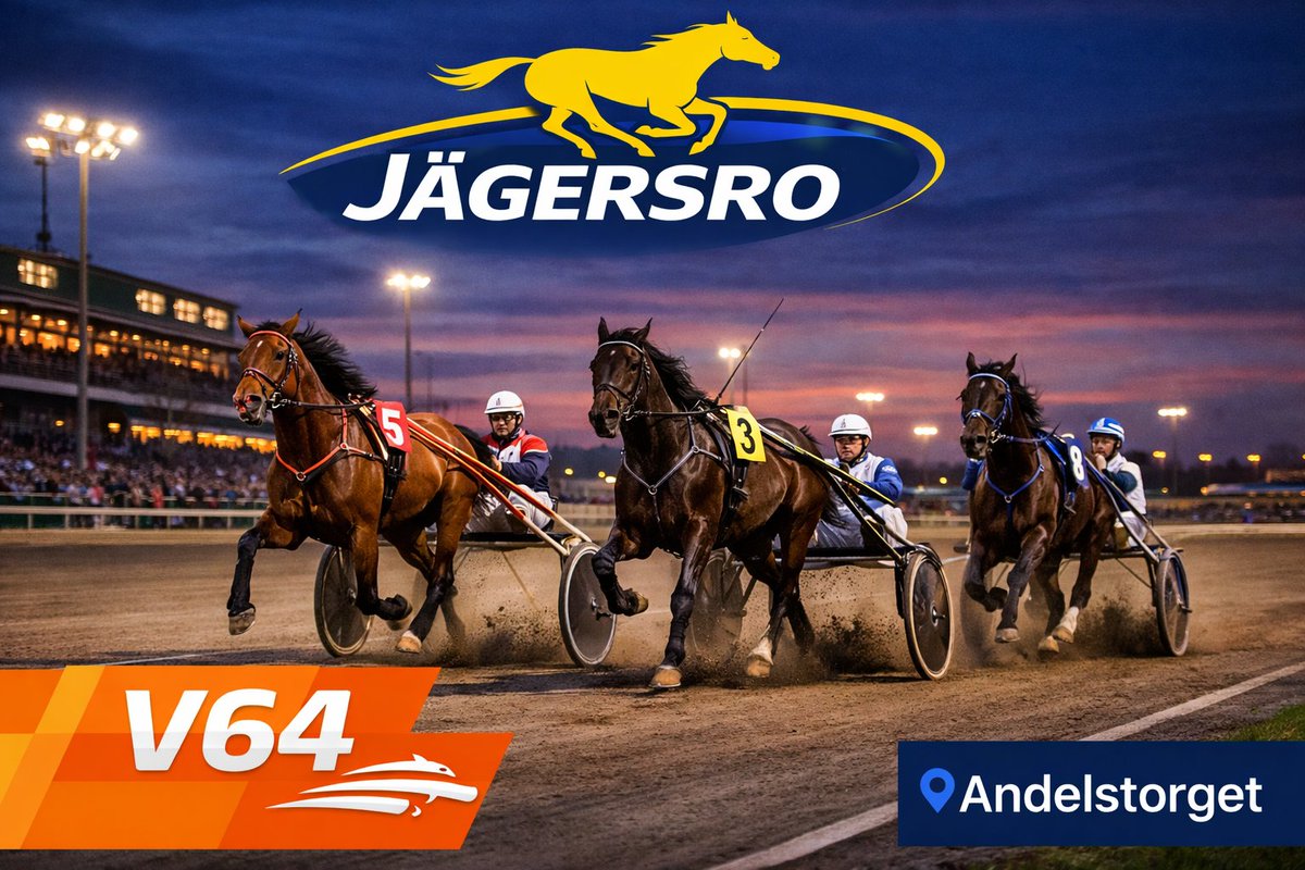 Drygt 70 000 kronor inspelat i går med 1 836 kronor i vinst per andel på satsade 78 kronor som bäst. Den här tisdagskvällen är det #V64 på Jägersro, och då tar vi dom IGEN! 🤩

HÄR SPELAR NI V64 MED OSS I KVÄLL: atg.se/butik/gotthorn…