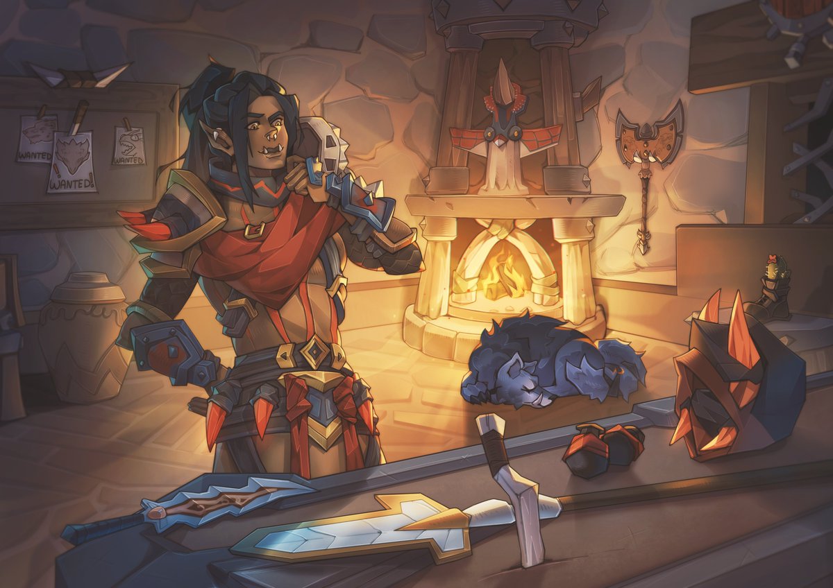 Bruk'han and her preparations for the night hunt 🗡️
#warcraft #worldofwarcraft