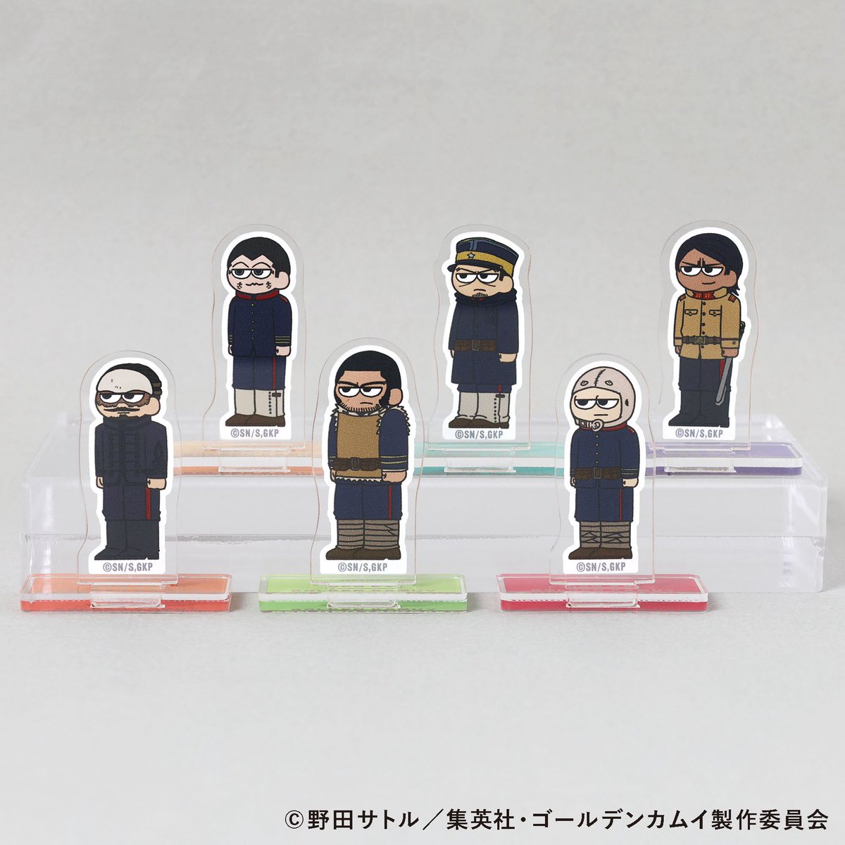 #ゴールデンカムイPLAZA 梅田ロフト会場 

／
再入荷のお知らせ
＼ 

お品切れしておりました商品が再入荷いたしました！
明日3/11オープン時より販売開始いたします。

・ジロリ トレーディングミニアクリルスタンドA
・ジロリ トレーディングミニアクリルスタンドB