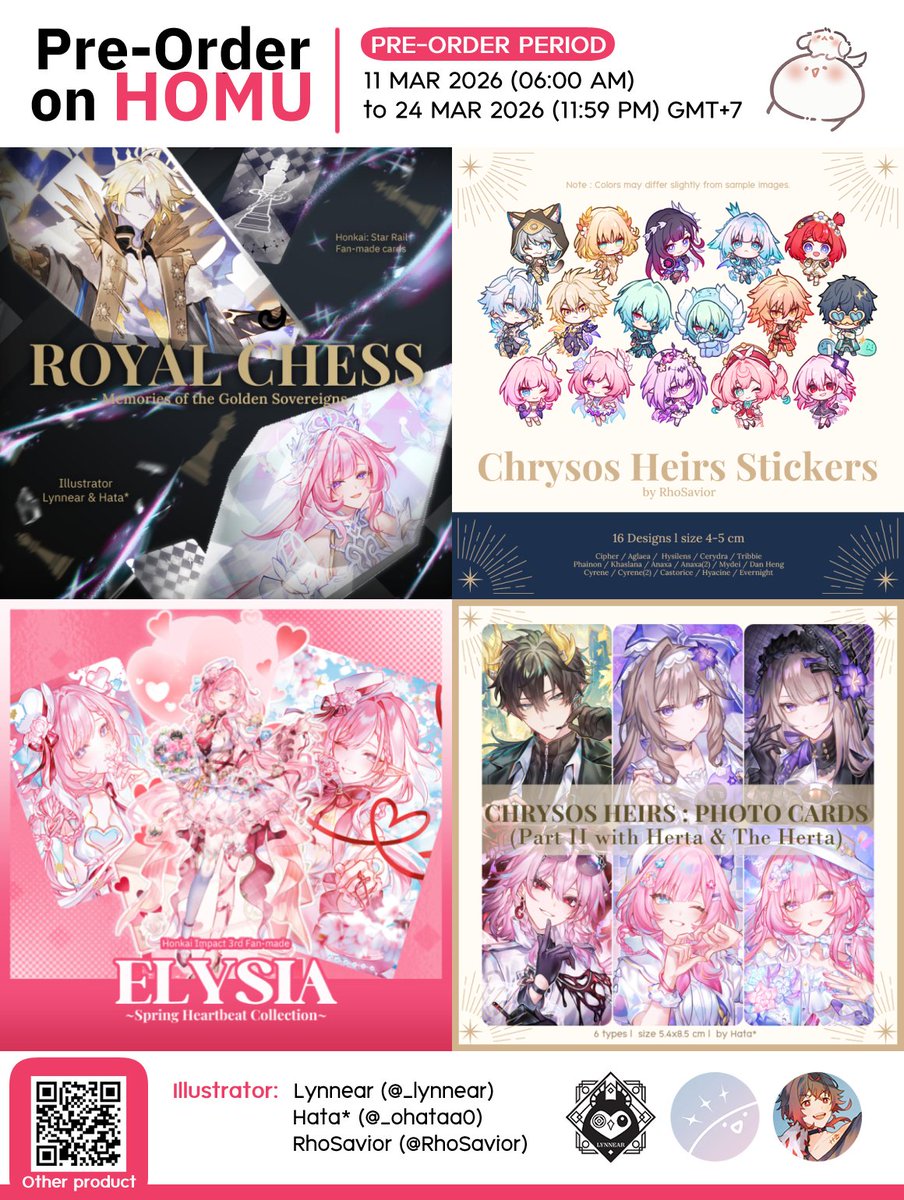 _ohataa0's tweet photo. 【PRE-ORDER📢】#CQ9

🗓️11 MAR (06:00 AM) – 24 MAR (11:59 PM) | GMT+7
📦for mail-order (Local &amp; International)
🔗 https://t.co/6d44pEcwDa (+additional fee)

New items will be visible once the pre-order starts. Please read the order limits and policies carefully before purchasing! https://t.co/2YM1coyBGH
