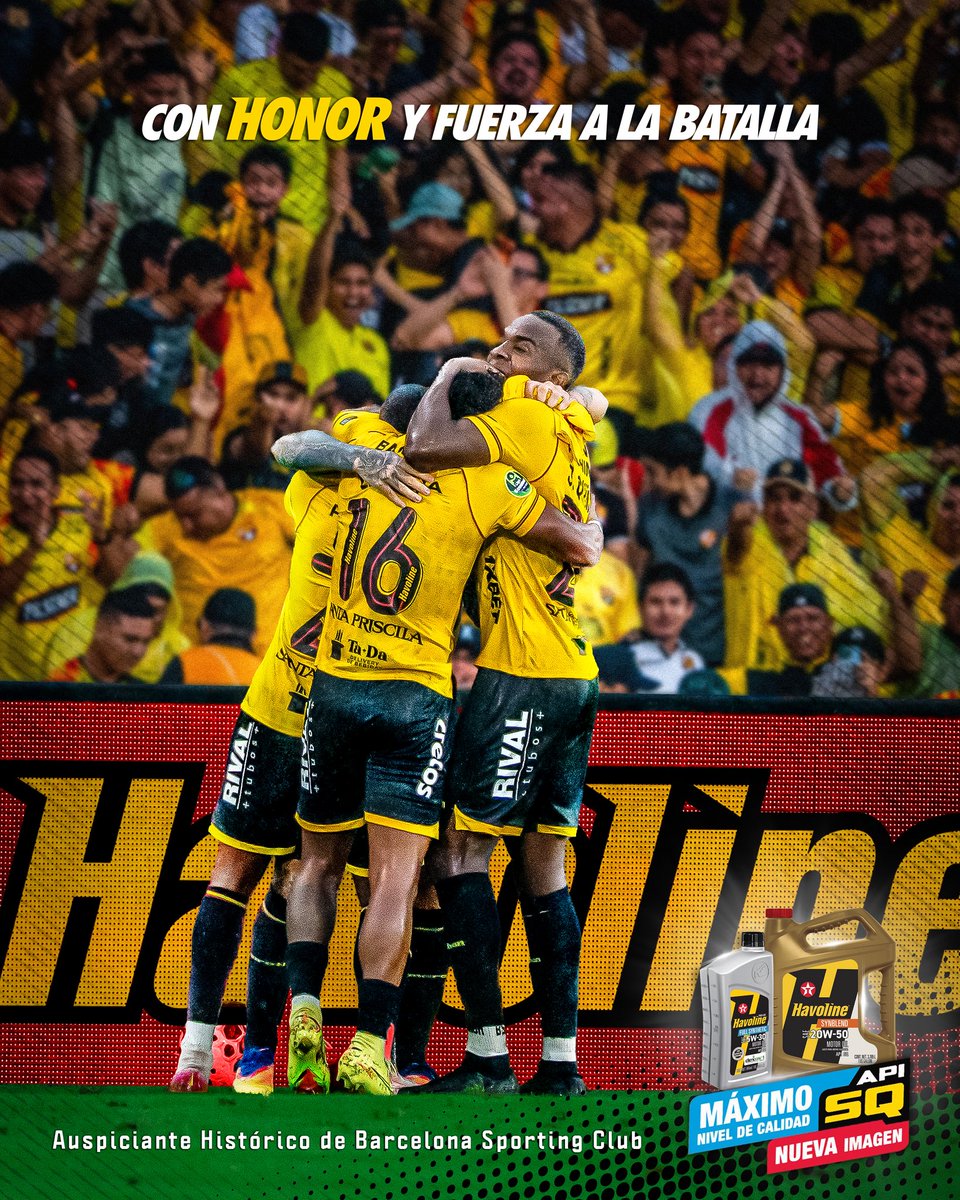 BarcelonaSC's tweet photo. ¡Con honor y fuerza a la batalla! ⚔️🔥 https://t.co/eJ30hzp4QT