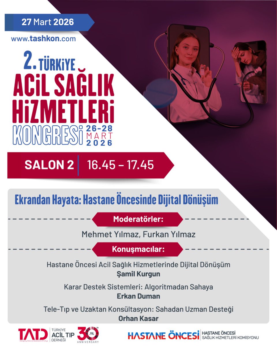 Hastane Öncesi Sağlık Hizmetleri Komisyonu tweet media