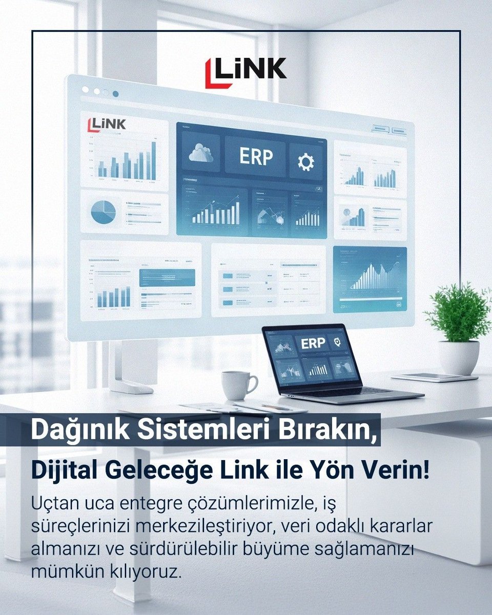 Dağınık sistemleri geride bırakın, iş süreçlerinizi tek platformda yönetin.

Link ERP ile operasyonlarınızı merkezileştirin, veriye dayalı kararlar alın ve sürdürülebilir büyümeyi hızlandırın. 

Detaylı bilgi için web sitemizi ziyaret edin:

link.com.tr