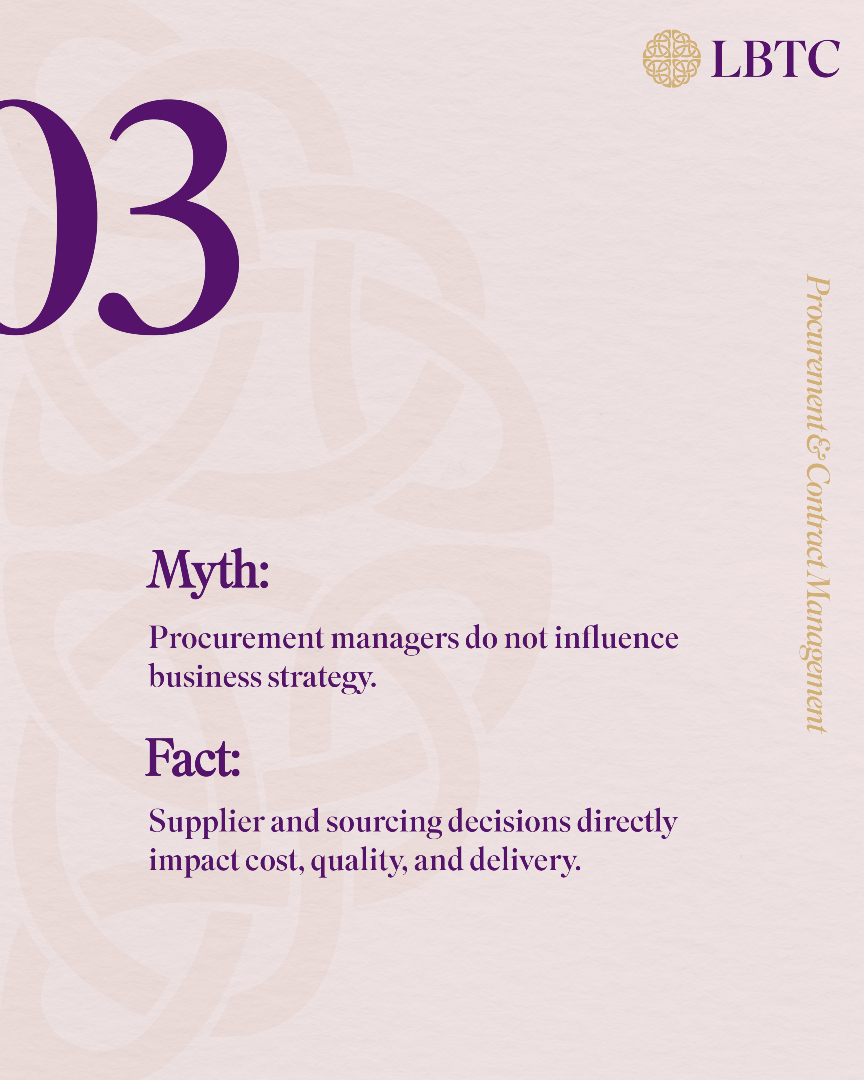lbtc_uk's tweet image. 🎯 Procurement Management Myths Busted!

LBTC Procurement Courses: Learn strategic sourcing, risk management &amp;amp; the complete procurement process 🔄

Earn skills in procurement, visit 🌐🔗lbtc.co.uk

#MythAndFact #ProcurementTraining #StrategicSourcing #LBTC