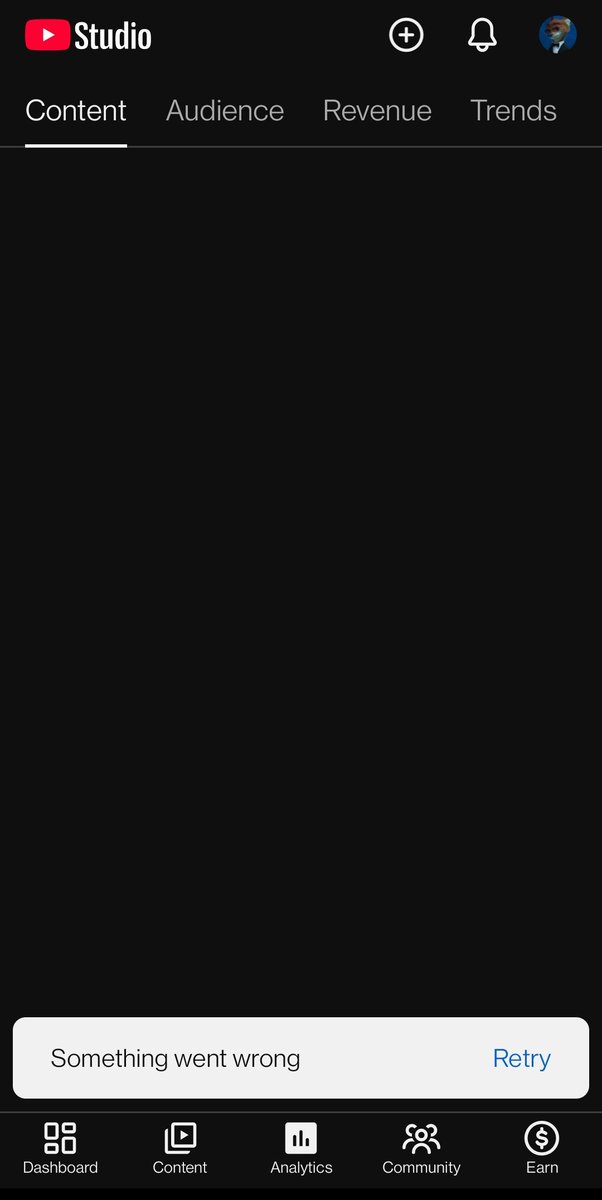 JungThapaa's tweet photo. @TeamYouTube 
Is YouTube studio server is down or what?
Nothing is showing up in my analytics. https://t.co/VSATnVECbK