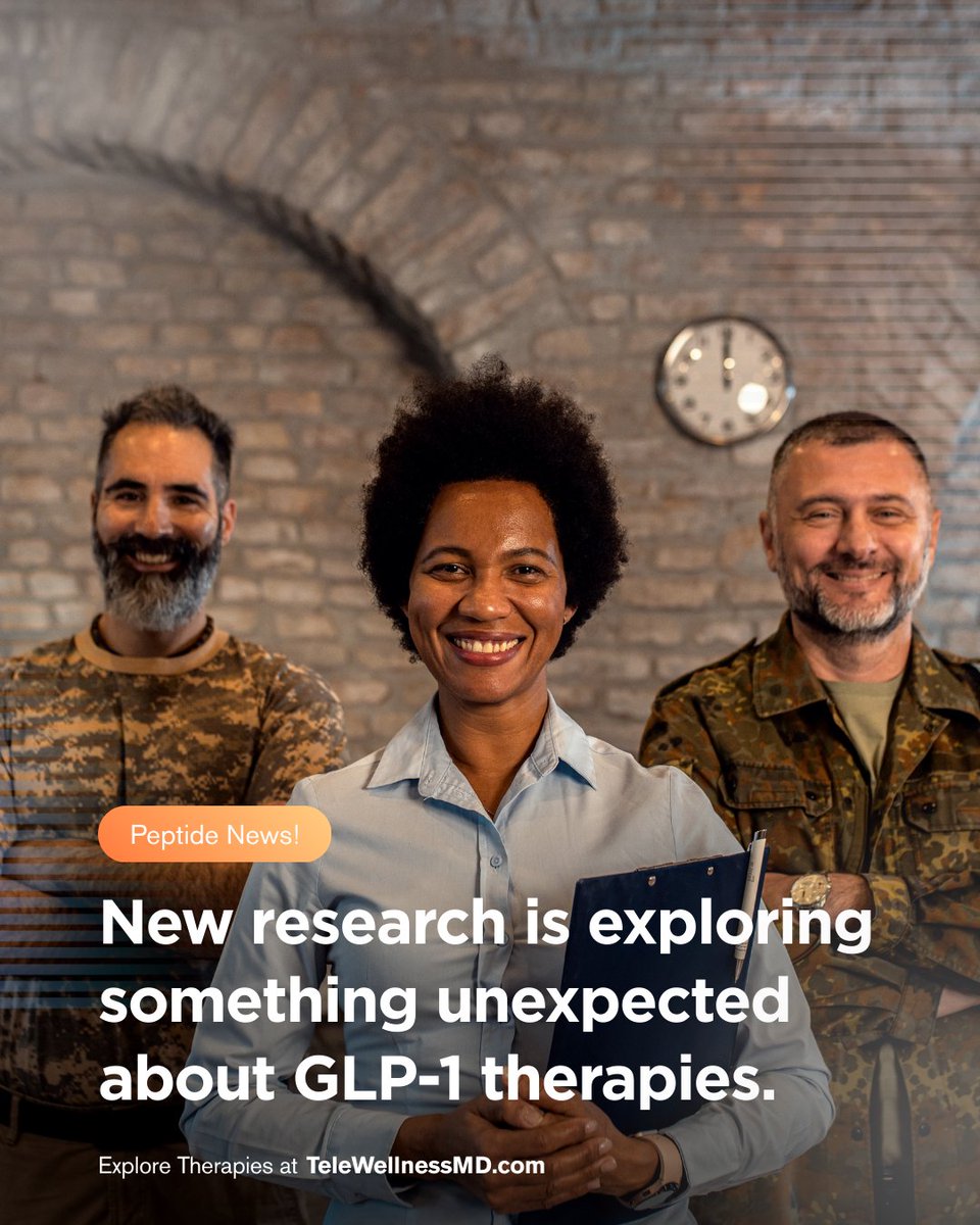 TeleWellnessMD's tweet photo. Emerging research is exploring whether GLP-1 therapies may interact with the brain’s reward pathways. Scientists are studying how these medicines influence appetite signals, metabolic regulation and other neurological pathways related to cravings.
Source: https://t.co/nHcMt7FQPI https://t.co/9Xz2Xn2jLe