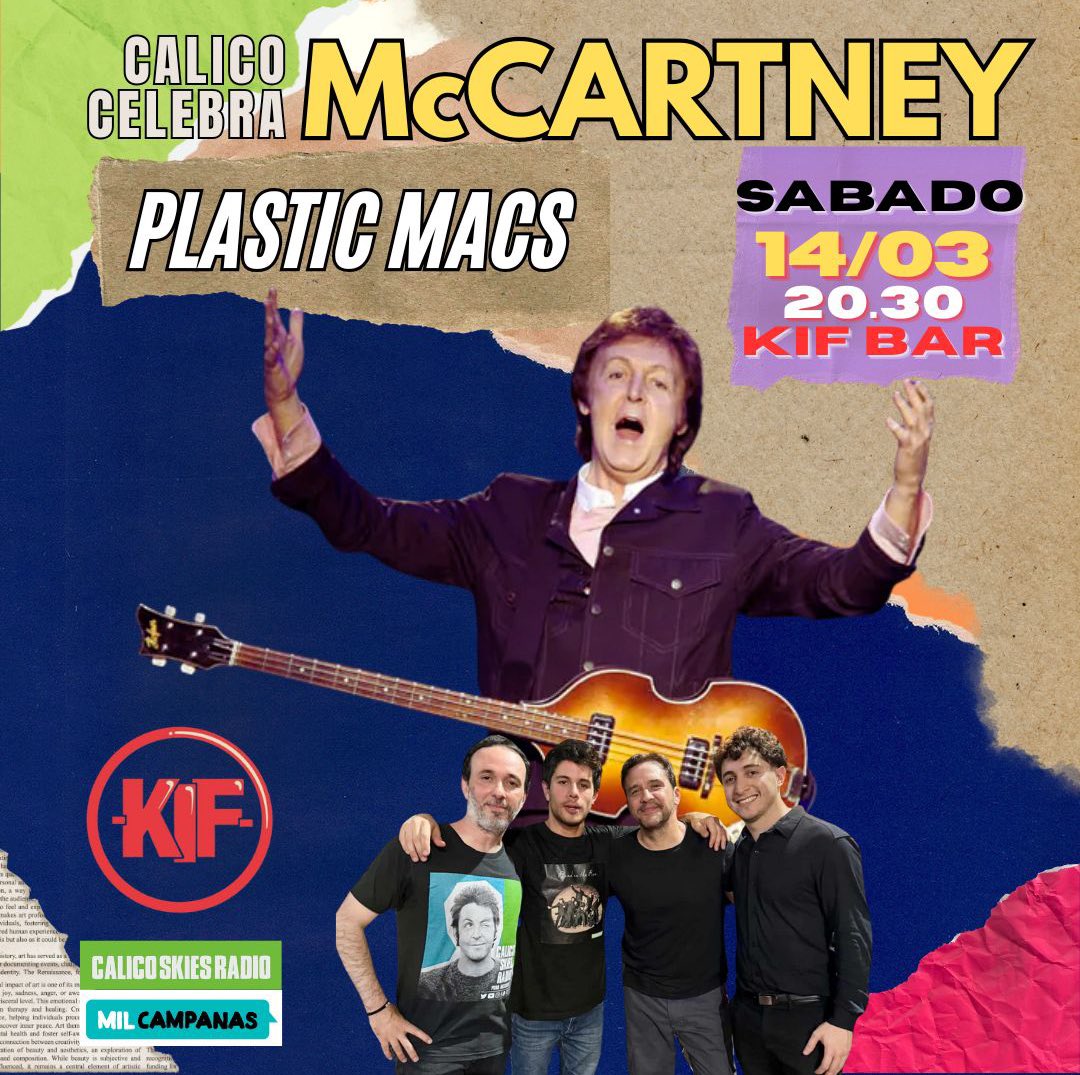 calicoradio's tweet photo. Se viene! Sábado 14 de marzo, Calico Celebra McCartney 👐🏻 Sacá tu entrada acá: https://t.co/mBJB9ps7EV

Vení a pasar una noche bien McCartniana 🎸👐🏻 Te esperamos!! https://t.co/Hf9dXofrnV