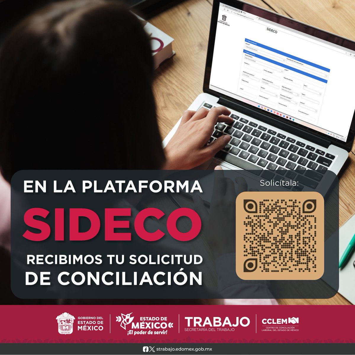CCL_edomex's tweet photo. Te acercamos el servicio de #Conciliación a través de #SIDECO; nuestra plataforma en internet para solicitar tu cita y, en un máximo de 3 días hábiles, recibirás la confirmación en tu correo electrónico. https://t.co/is68VOAUcB

#ElPoderDeServir https://t.co/dI580rmigo