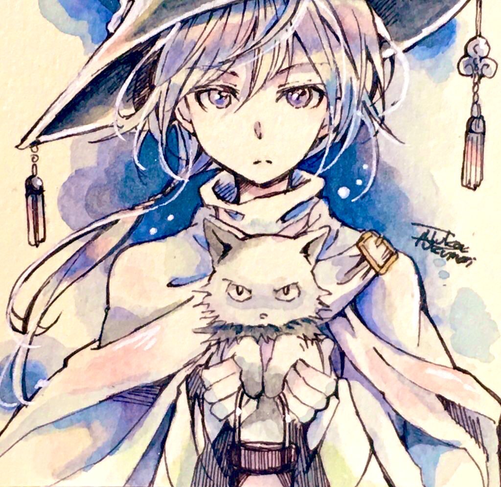 夜のニャンコとともに