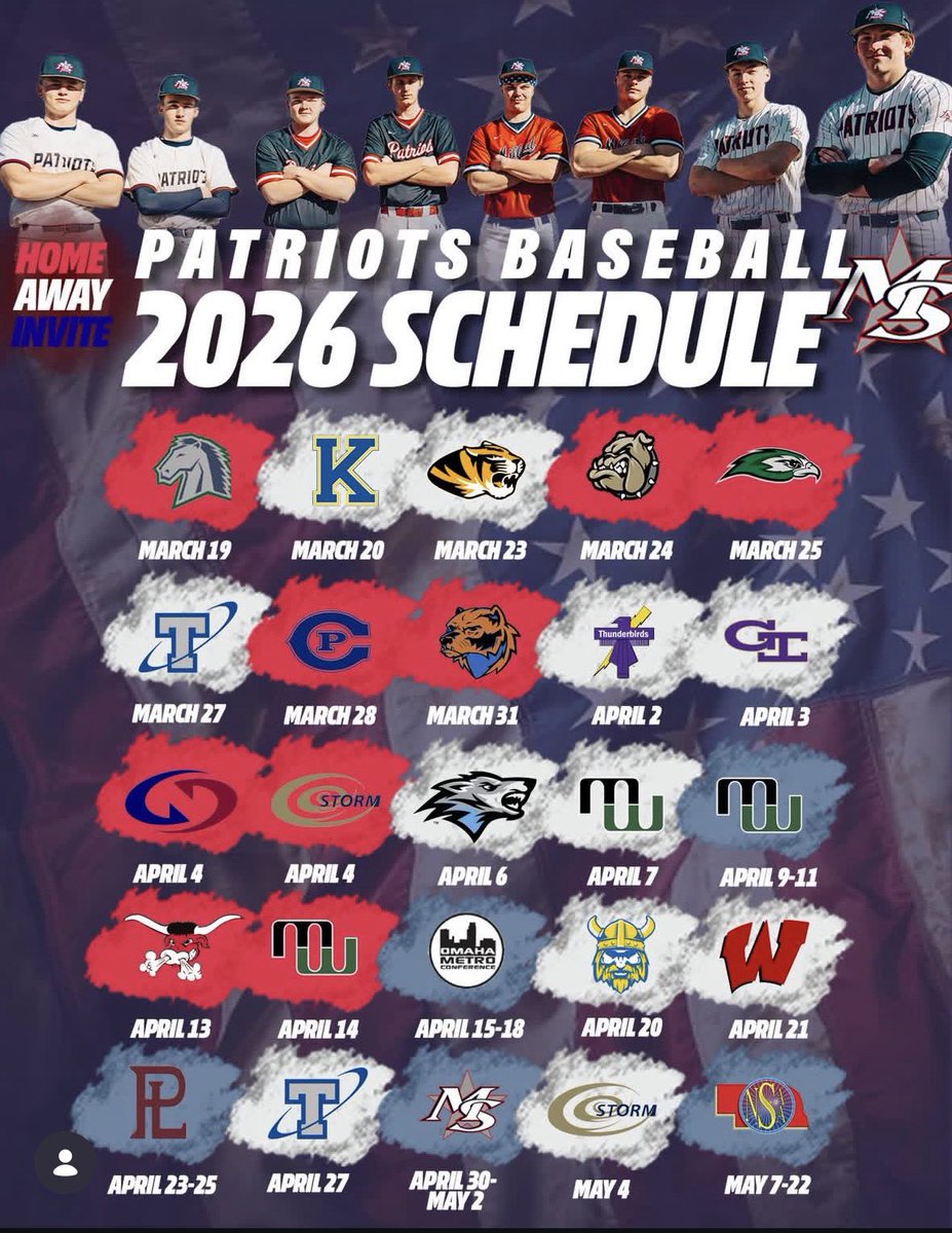 MS Patriots Baseball tweet media