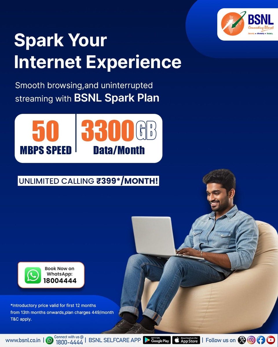 Subhashbsnlfbd's tweet photo. BSNL DHAMAKA https://t.co/UD0W8aXRIn