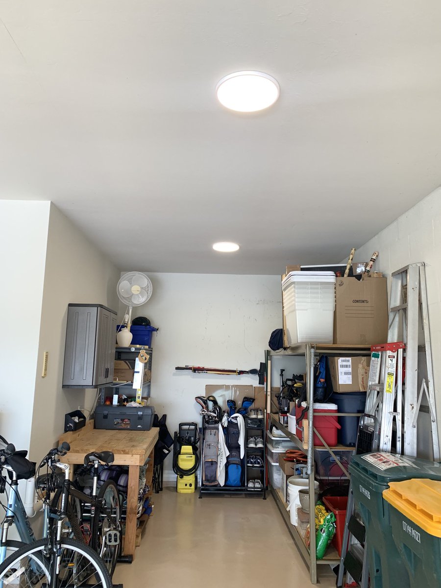 Better lighting in the garage.