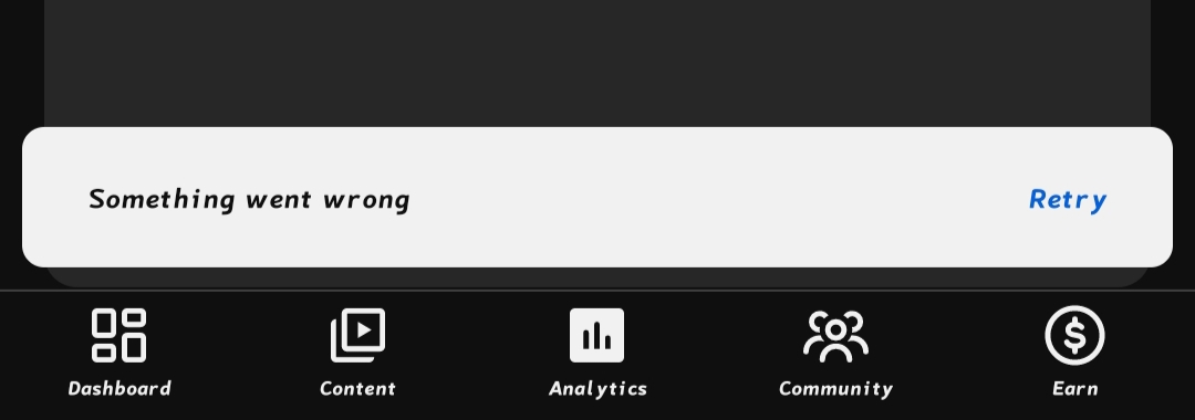 og_chryso's tweet image. Is YouTube Studio down right now? 🚨

I keep getting the “Something went wrong” error and my dashboard won’t load.

Is anyone else facing this issue or is it just me? 🤔
@YouTubeIndia @YouTube
@YouTubeCreators 
#YouTubeStudio #YouTubeDown