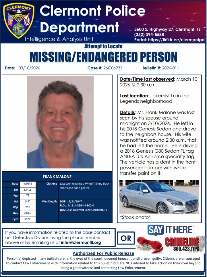 Clermont Police tweet media