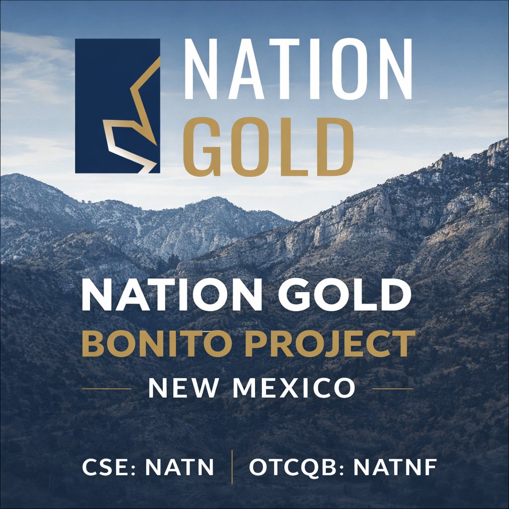 Nation Gold (CSE: $NATN | OTCQB: $NATNF) is preparing the next phase of exploration at its Bonito Gold–Silver Project in New Mexico.
Next steps include geophysics, sampling, claim expansion and drill permitting.

Historic district + modern exploration.
nationgold.ca/wp-content/upl…