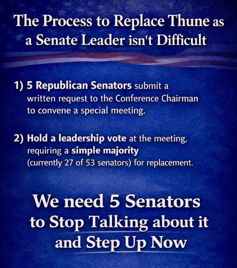 HarryOdum2's tweet image. Amanda🇺🇸Americana
@Amanda7255thAve 
Where are ONLY 5 Of our SAVE America ACT Co-Sponsors ?
@BasedMikeLee
@MarshaBlackburn
@tedcruz
@HawleyMO
@SenJohnKennedy
#removeleaderthune