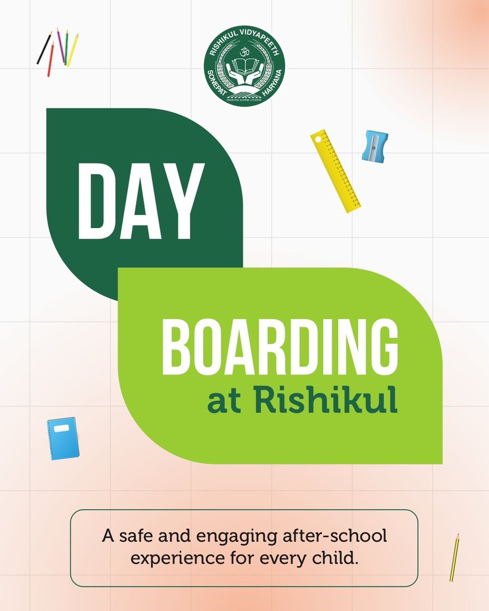rishikulvp's tweet photo. A day that balances learning, nourishment and play.
Our Day Boarding Programme ensures a safe, engaging and structured after-school experience with nutritious meals, supervised homework support and sports activities. https://t.co/pTgez1Sf3P