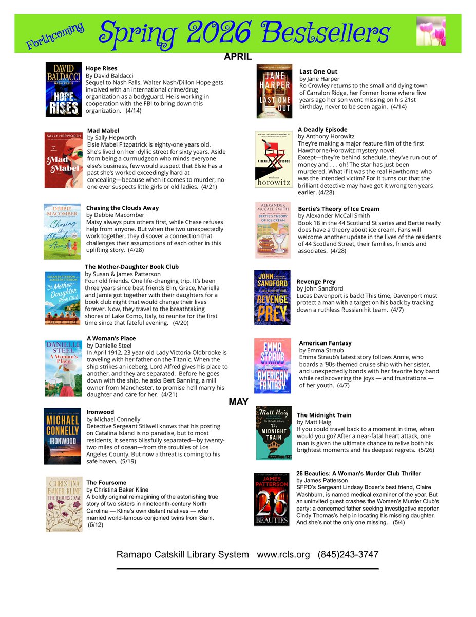 Ramapo Catskill Library System (RCLS) tweet media