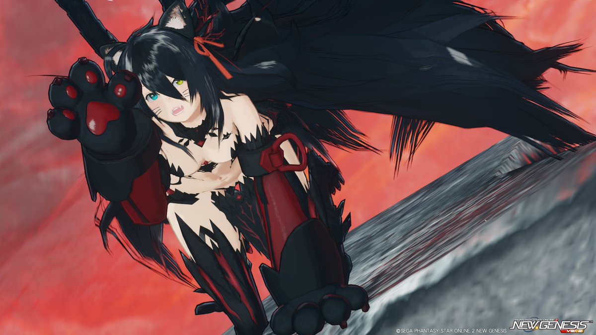 #PSO2NGS
#PSO2NGS_SS 
#まだ見ぬアークスと繋がりたい 
#メンテの日じゃないけどssを貼る

ドラゴンキャット！
ﾆｬｵ~ﾝ(●ↀωↀ●)✧