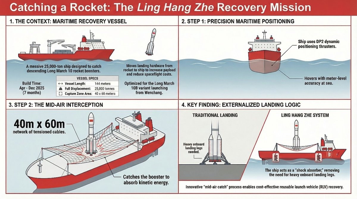 Prototypinchina's tweet image. China Builds Rocket-Catching Ship: 25,000-Ton Vessel Designed to Capture Long March Boosters at Sea 
#Space #RocketEngineering #ReusableRockets #China #SpaceTech #Innovation #prototype
prototypingchina.com/2026/03/10/chi…
