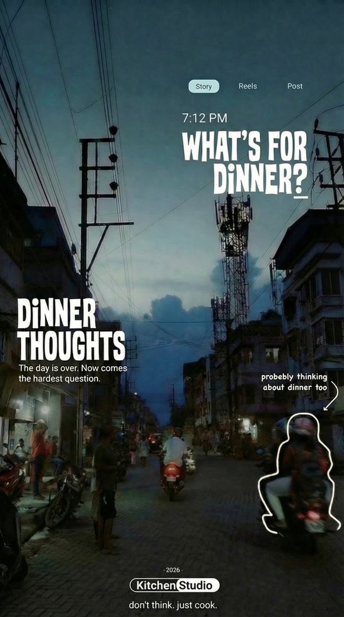 _DevHeart's tweet photo. We’ve all been there. 7:12 PM, heading home, and the "what’s for dinner?" loop starts playing in your head.
You have the saved videos. You have the ingredients. You just need the plan.
Kitchen Studio is the bridge between "I'm hungry" and "Dinner is served."
#kitchenStudio https://t.co/d0B1IH160m