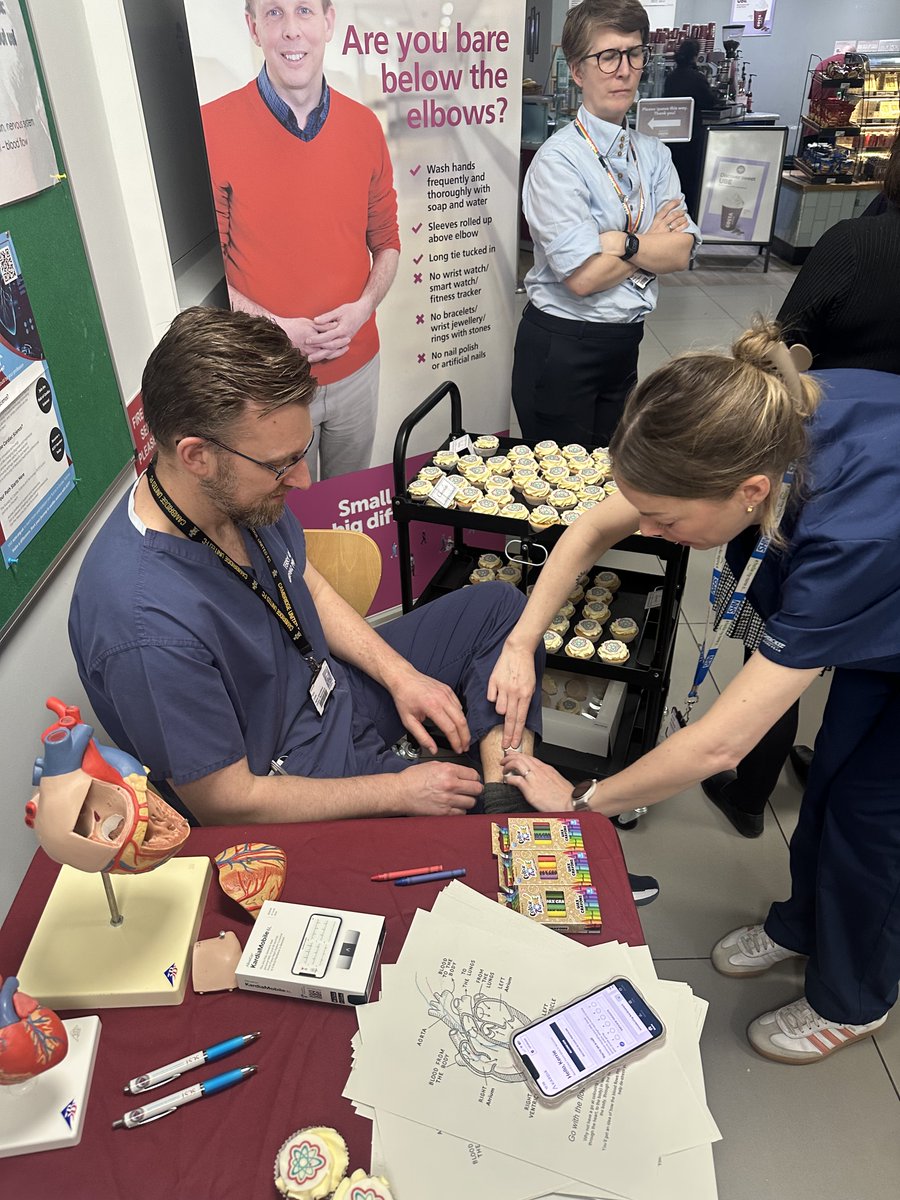 SCSTcouncil's tweet photo. Cardiac physiologists &amp; clinical scientists at Cambridge Uni Hosp are celebrating #HCSW by promoting careers in cardiac science.

Great to see the team engaging with the public and colleagues to showcase the profession and its career pathways❤️

📸 Thanks for sharing the photos! https://t.co/D4rymDHCiH