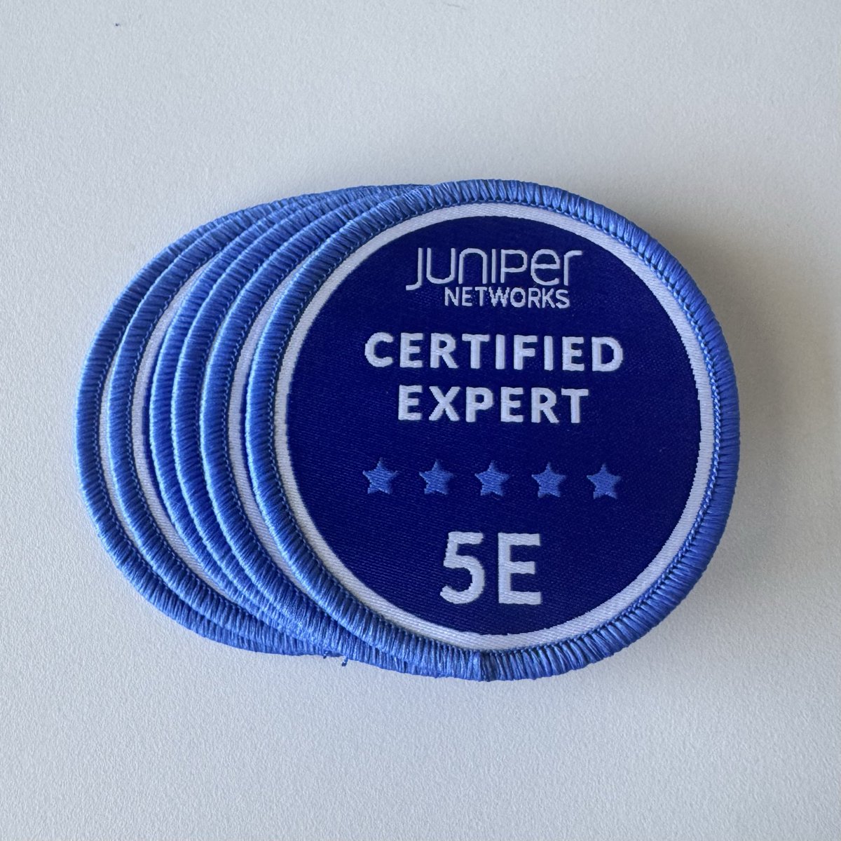 Technically, this isn’t really a thing anymore, is it? There are only a handful of us that can call ourselves Quintuples. Have a few extra of these custom made patches for my fellow <a href="/HPE_Networking/">HPE Networking</a> 5Es. DM me and send me your Certmetrics #JNCIE transcript if you’d like one. 👍