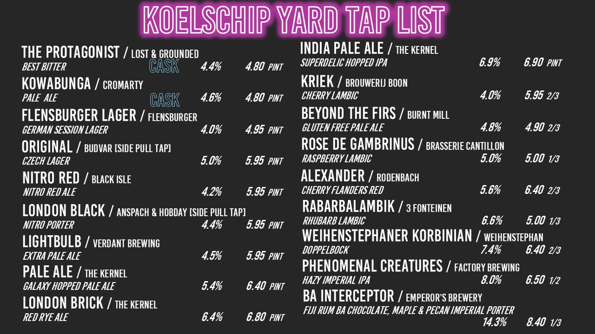 Koelschip Yard Taps tweet media