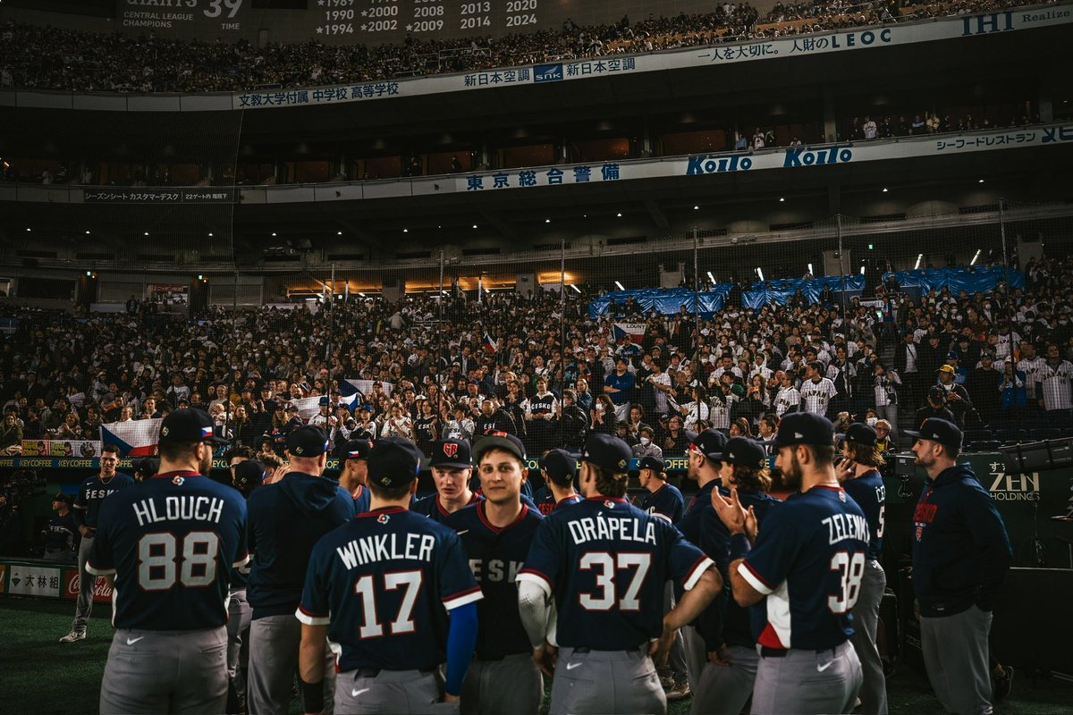 baseballczech_'s tweet photo. Arigato gozaimashita, Tokyo Dome. 🎌🫶🏻

#baseballczech #wbc2026 https://t.co/dsAu7K8VJ1