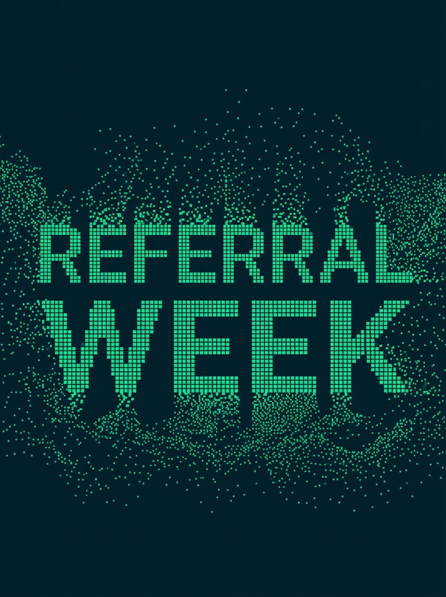 Referral Week starts tonight.

Wednesday 11/03 at midnight → Tuesday 17/03 at 23:59.

Double rewards.

→ You refer: 3,000 + 3,000 bonus Rbits
→ They sign up: 500 + 1,000 bonus Rbits

Both sides win. The leaderboard is about to move.

Start stacking → grid.raster.finance