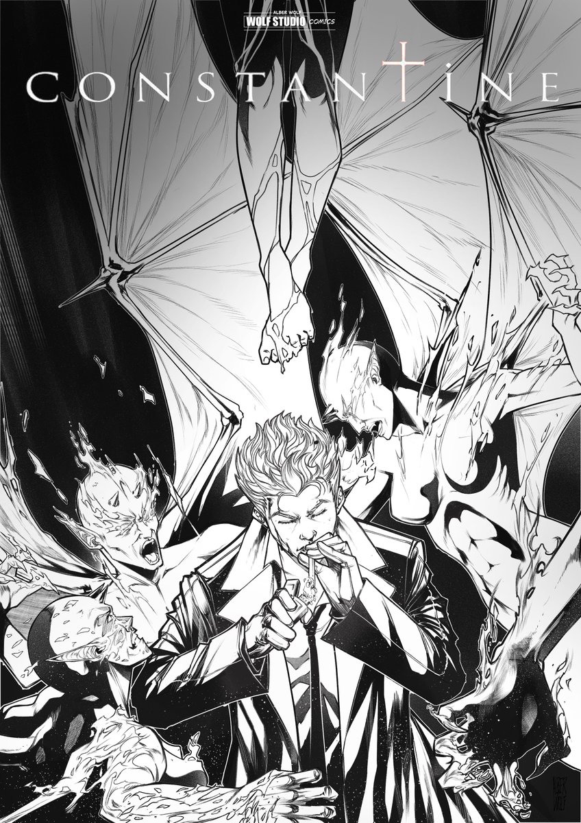 alberwolf_arte's tweet photo. Commission Constantine
#Hellblazer #hellblazercomics #JohnConstantine #Hellblazer #Constantine #DCComics #VertigoComics #DCVertigo #KeanuReeves #MattRyan #JusticeLeagueDark https://t.co/KMJtcWRXEV